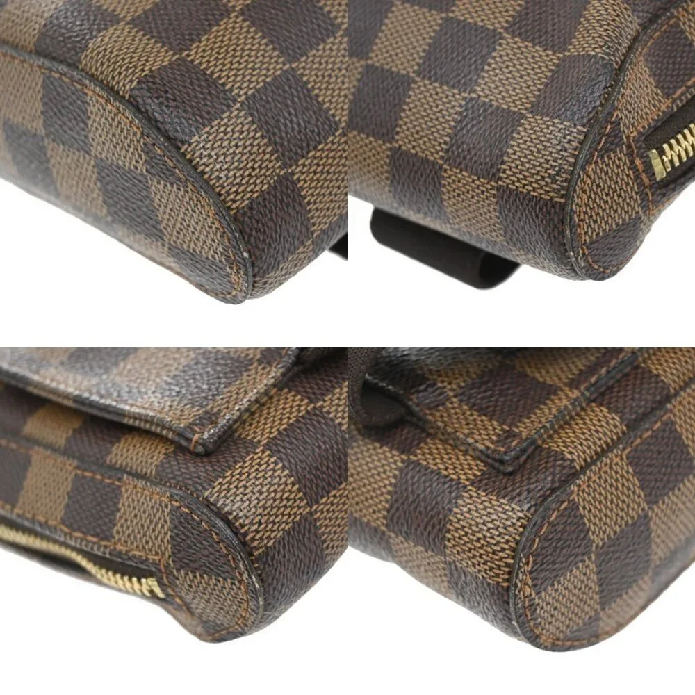 LOUIS VUITTON Geronimos Bum Body Bag Damier Ebene Leather Brown N51994 17KB265